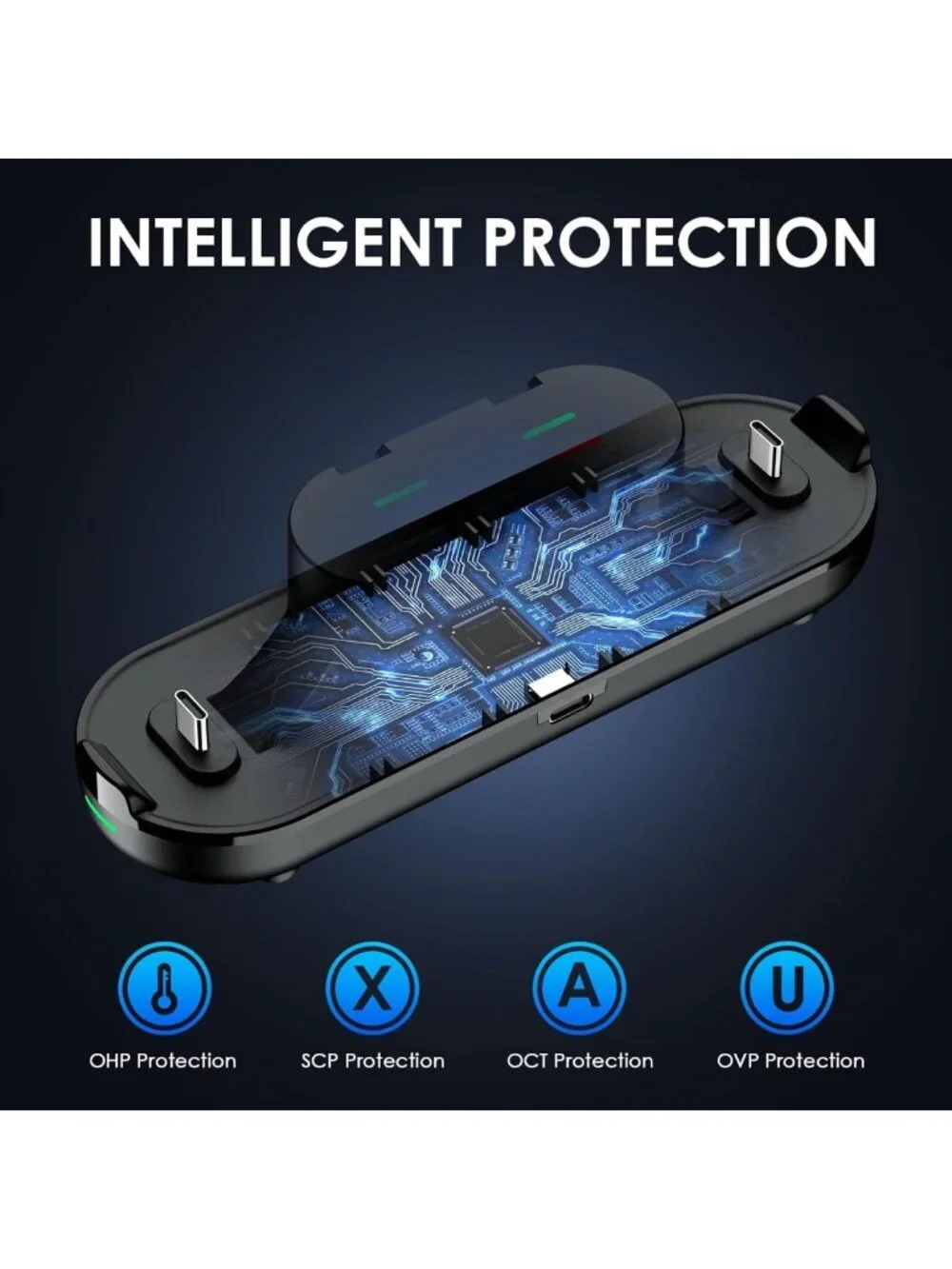 Wireless Switch Controllers 2-Pack with Charging Dock, RGB, Dual Vibration
